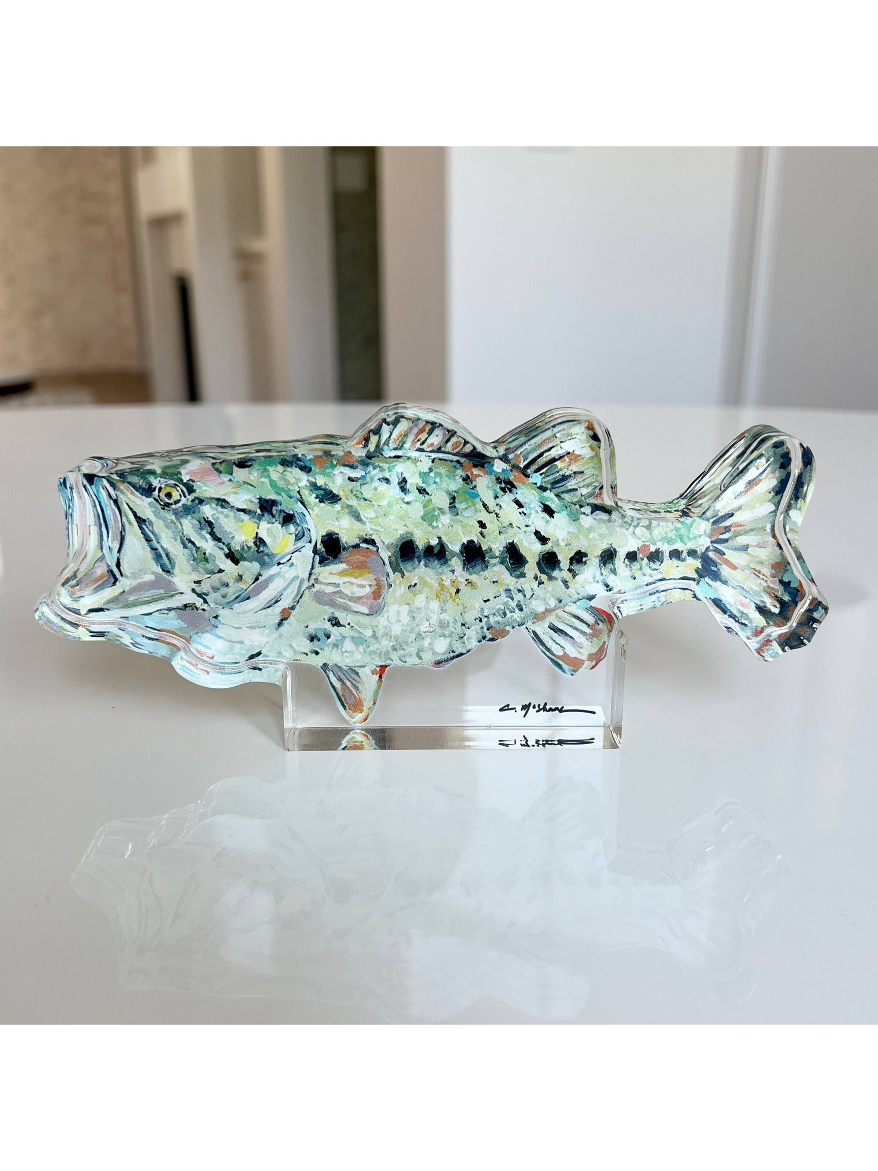 Gone Fishin Bass Acrylic