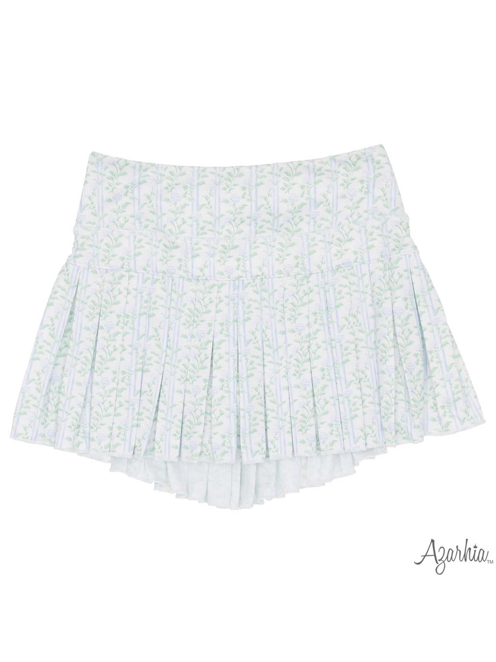 Grand Vines Printed Mini Pleated Skort
