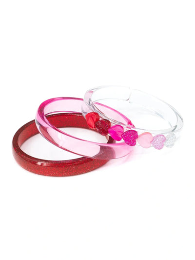 Valentines Heart Red and Pink Mix Bangle