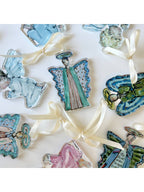 Heavenly Angel Male Acrylic Christmas Ornament - Wreath Charm