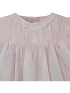Hand Embroidered Slip Dress w/Lace