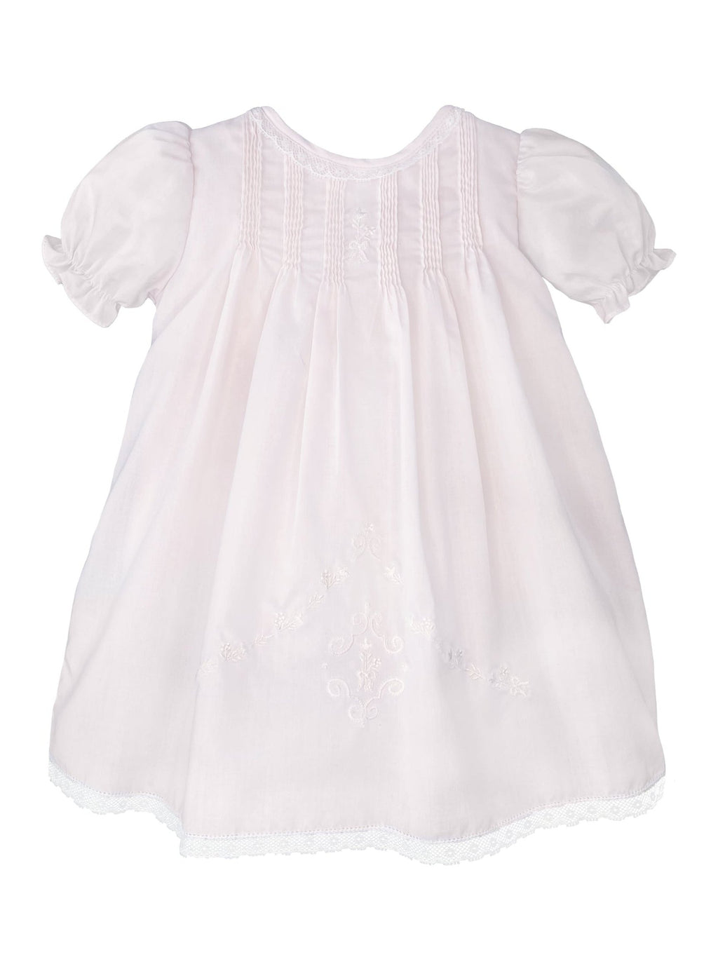 Hand Embroidered Slip Dress w/Lace