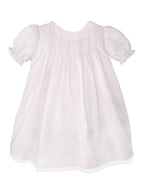 Hand Embroidered Slip Dress w/Lace