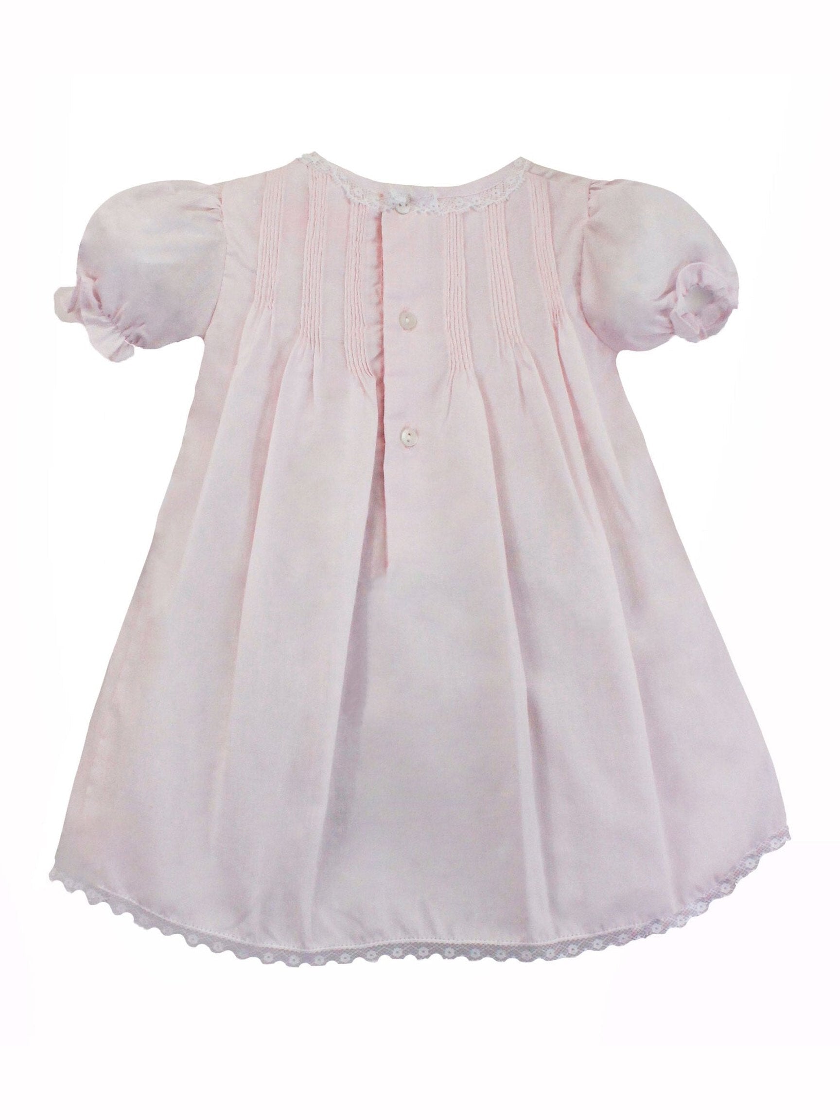 Hand Embroidered Slip Dress w/Lace