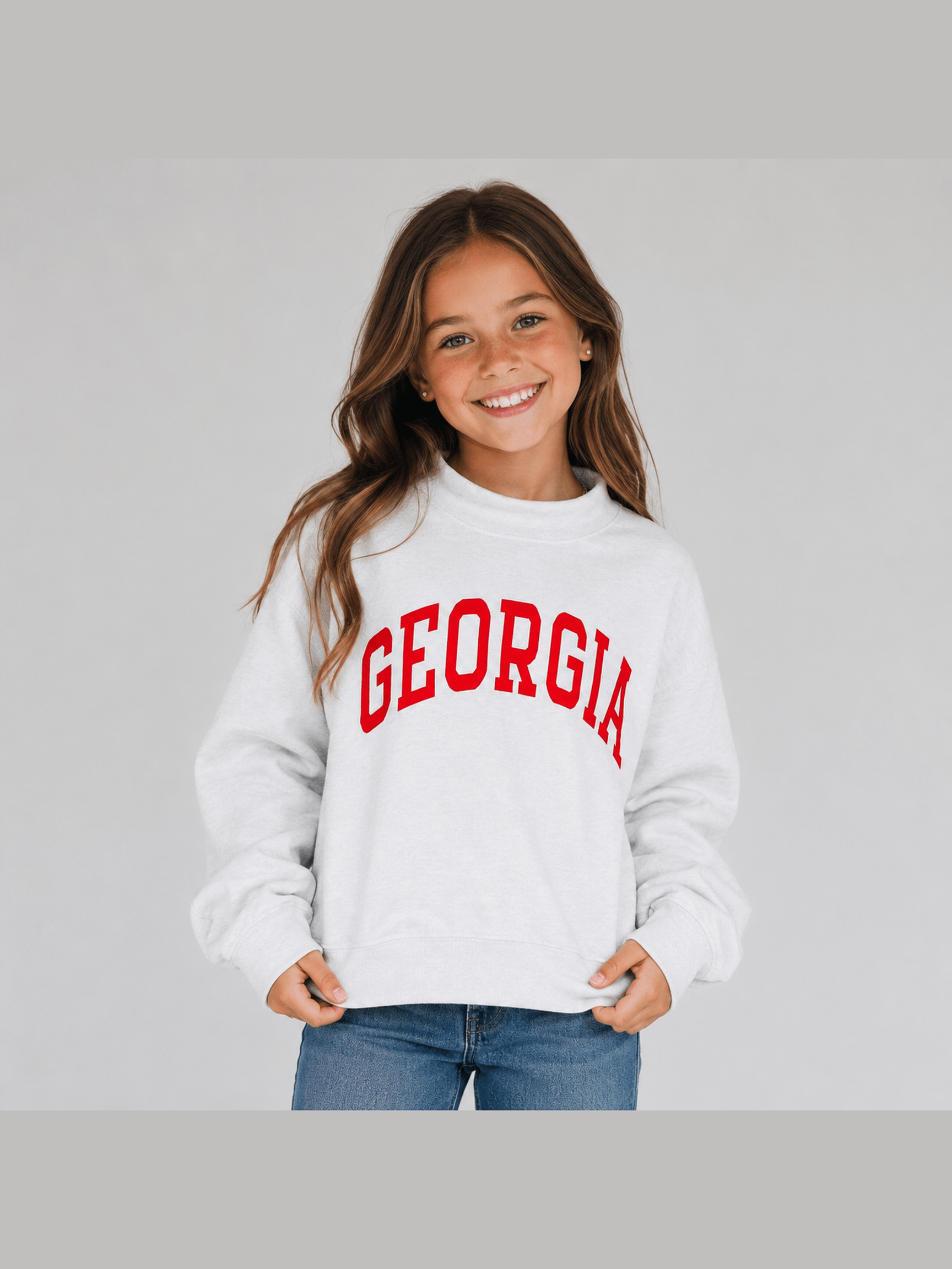 The Madi Classic Mockneck Georgia Applique