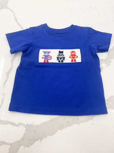 Houston Royal Blue Smocked Shirt - Super Heroes