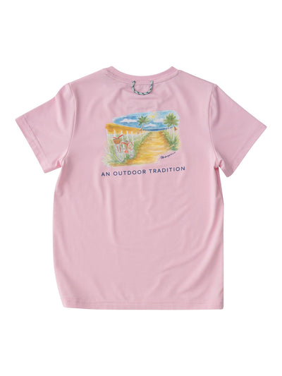 Pro Performance T-Shirt- Pink Beach