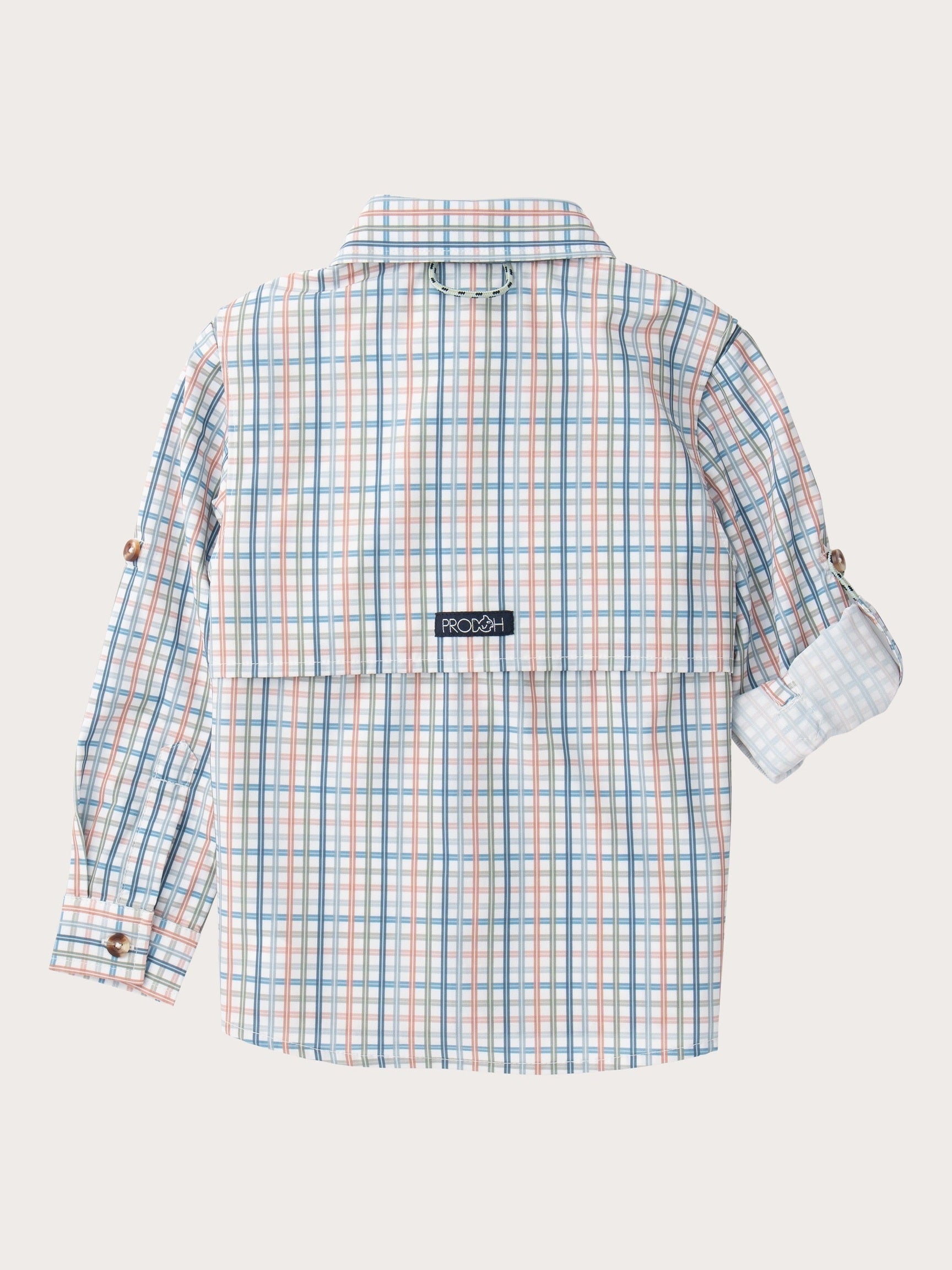 PRE-ORDER Founders Kids Fishing Shirt - Arona Sullivan's Island Plaid