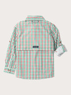 PRE-ORDER Founders Kids Fishing Shirt - Holiday Plaid