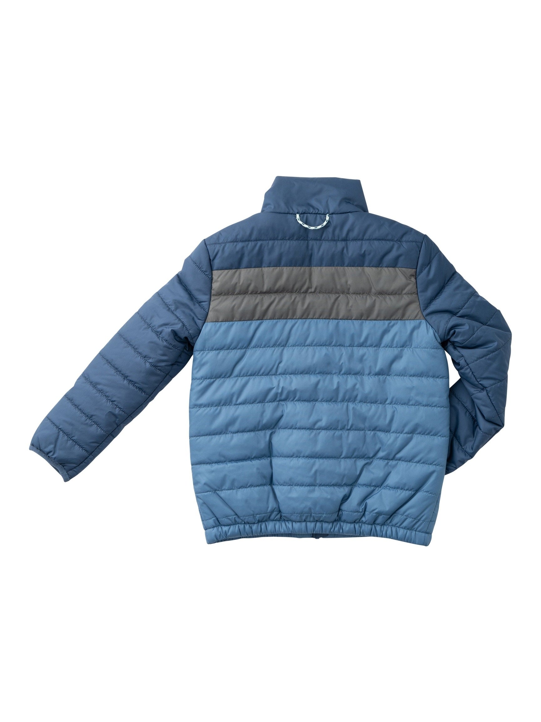 PRE-ORDER Boys Puffer Jacket - Dark Denim Colorblock