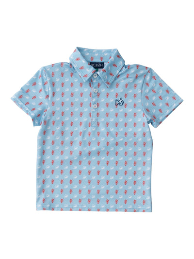 PRE-ORDER Boys Pro Performance Polo- Crab and Lobster