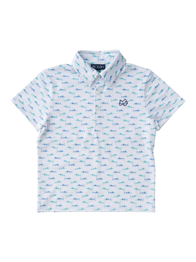 PRE-ORDER Boys Pro Performance Polo- Fish