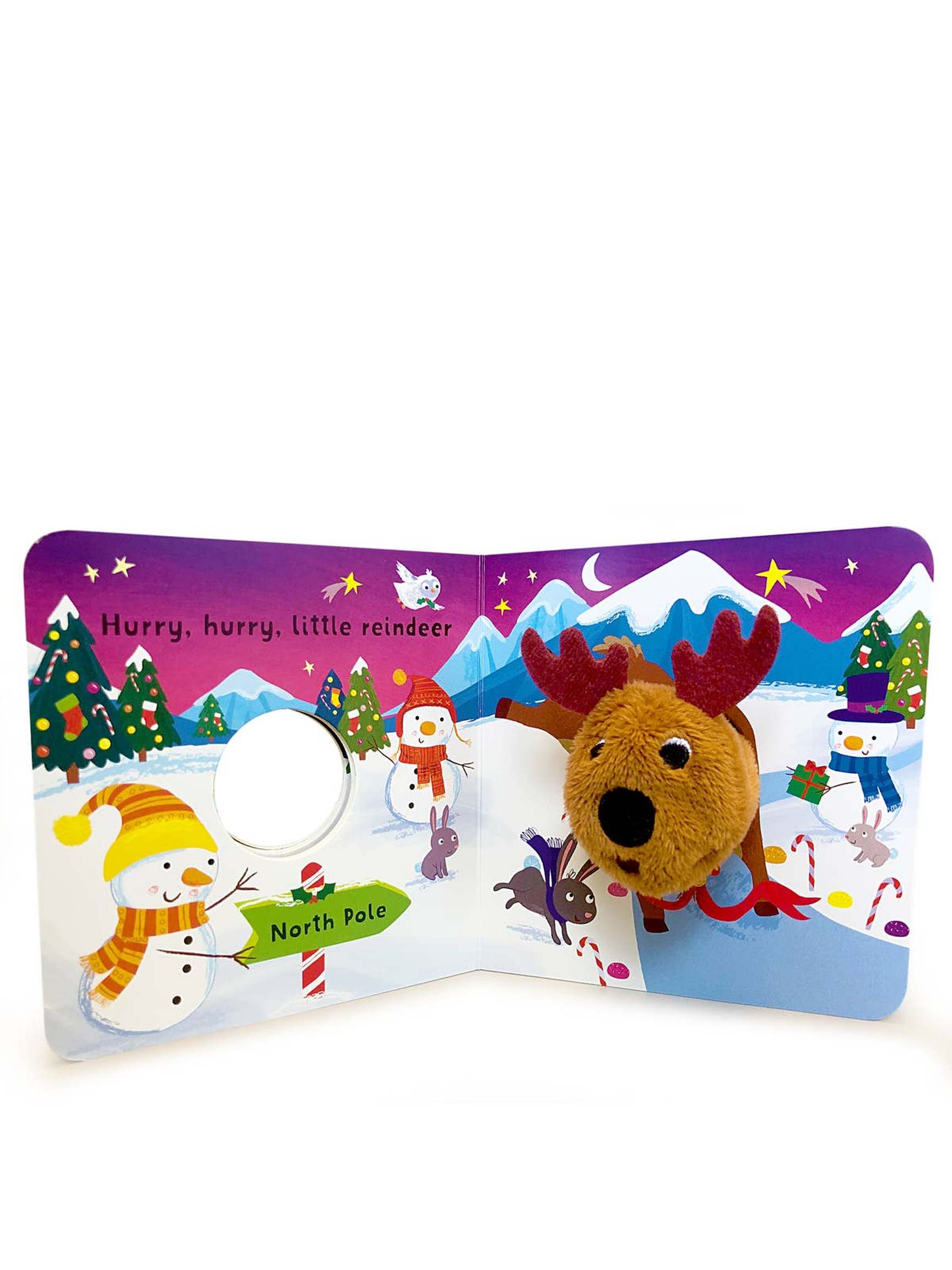 Jingle, Jingle, Little Reindeer Finger Puppet Book