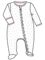 Juliette's Classics Print Zip Footie
