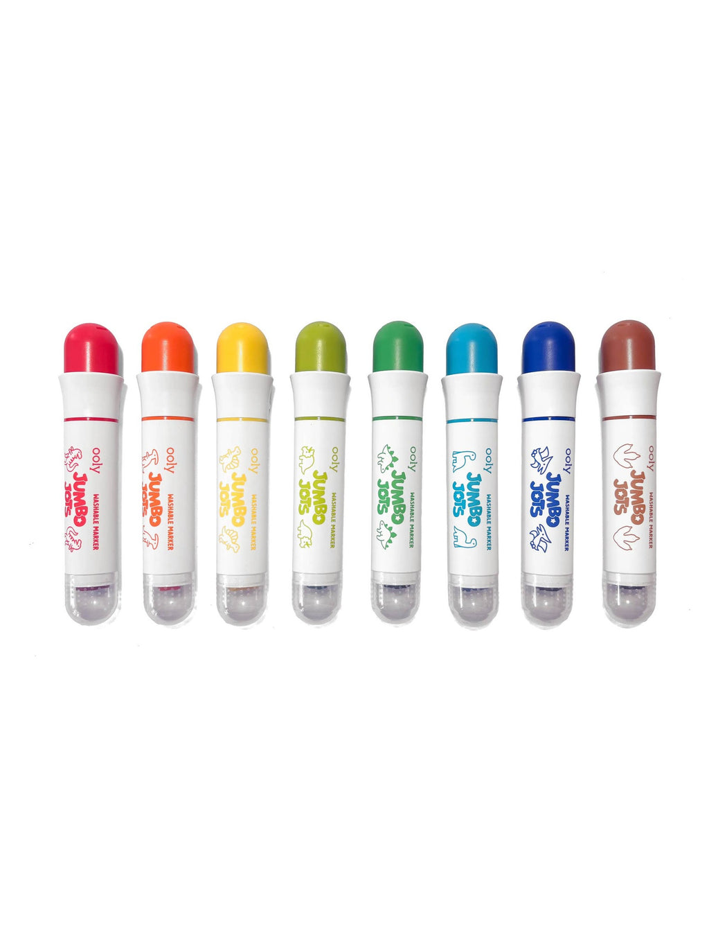 Jumbo Jots Dual Tip Dinosaur Stamp Markers - Set of 8