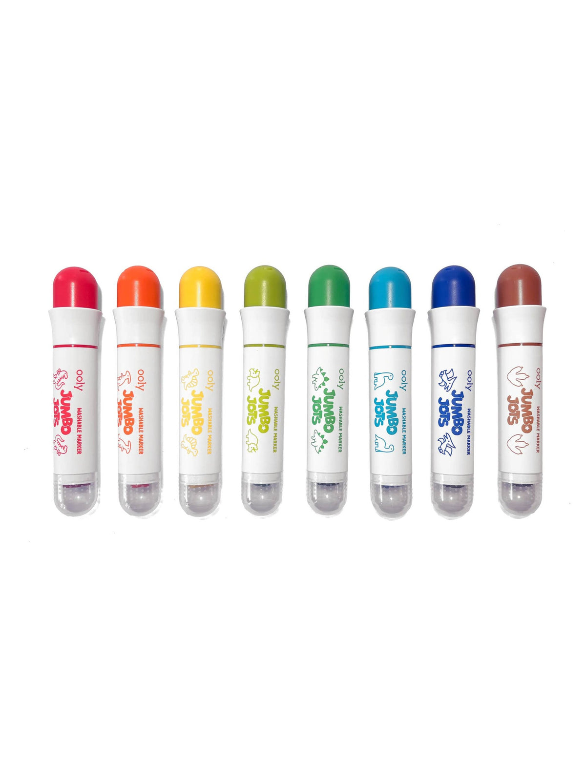 Jumbo Jots Dual Tip Dinosaur Stamp Markers - Set of 8