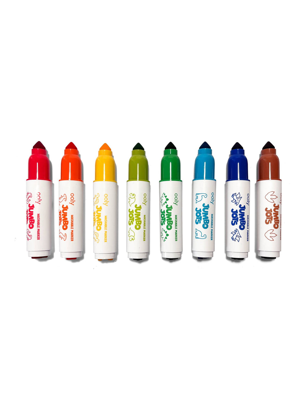 Jumbo Jots Dual Tip Dinosaur Stamp Markers - Set of 8