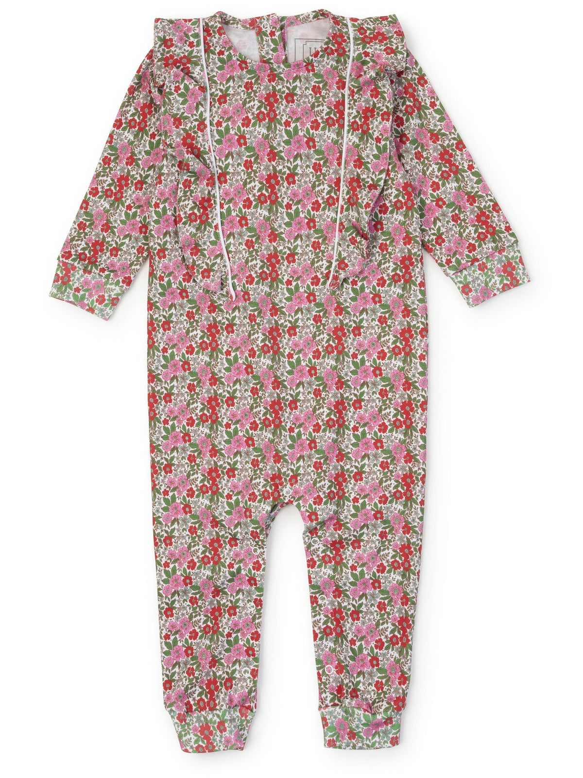 Evelyn Girls' Romper - Floral Noel