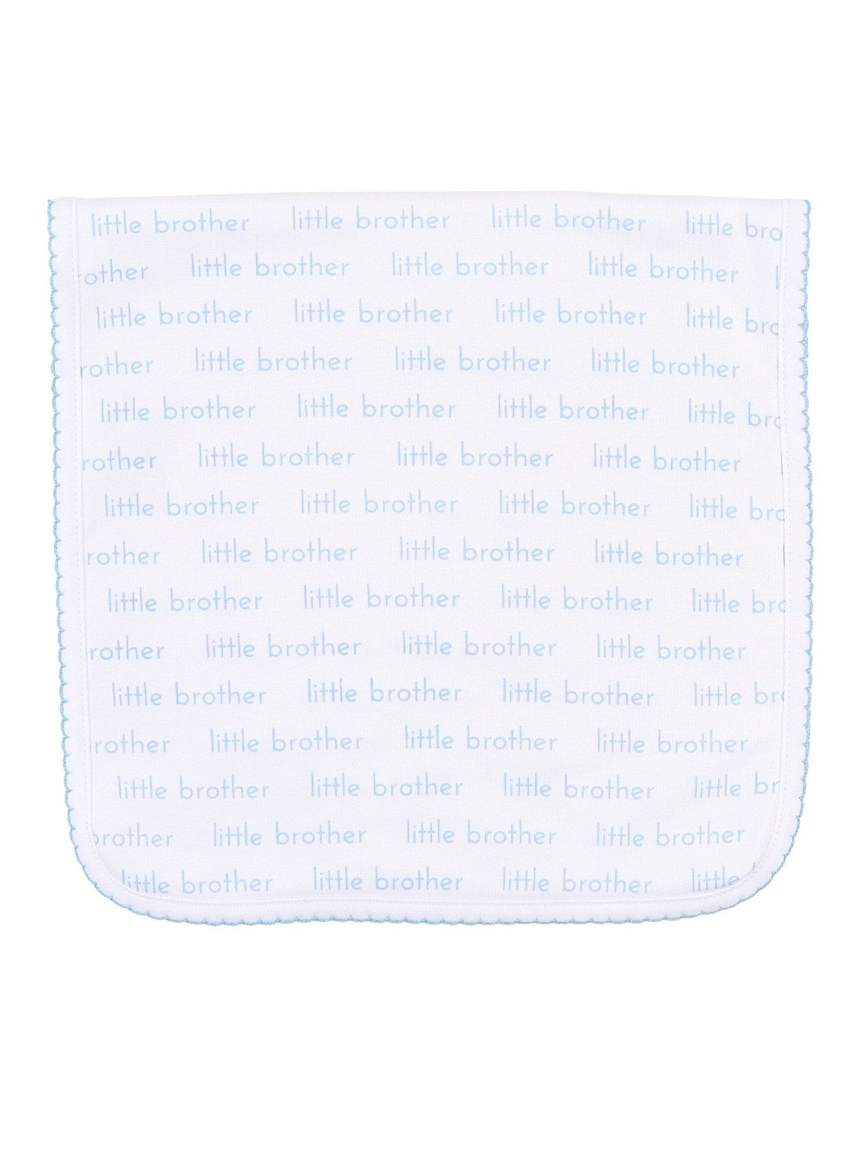 Little Brother Print Burp Cloth
