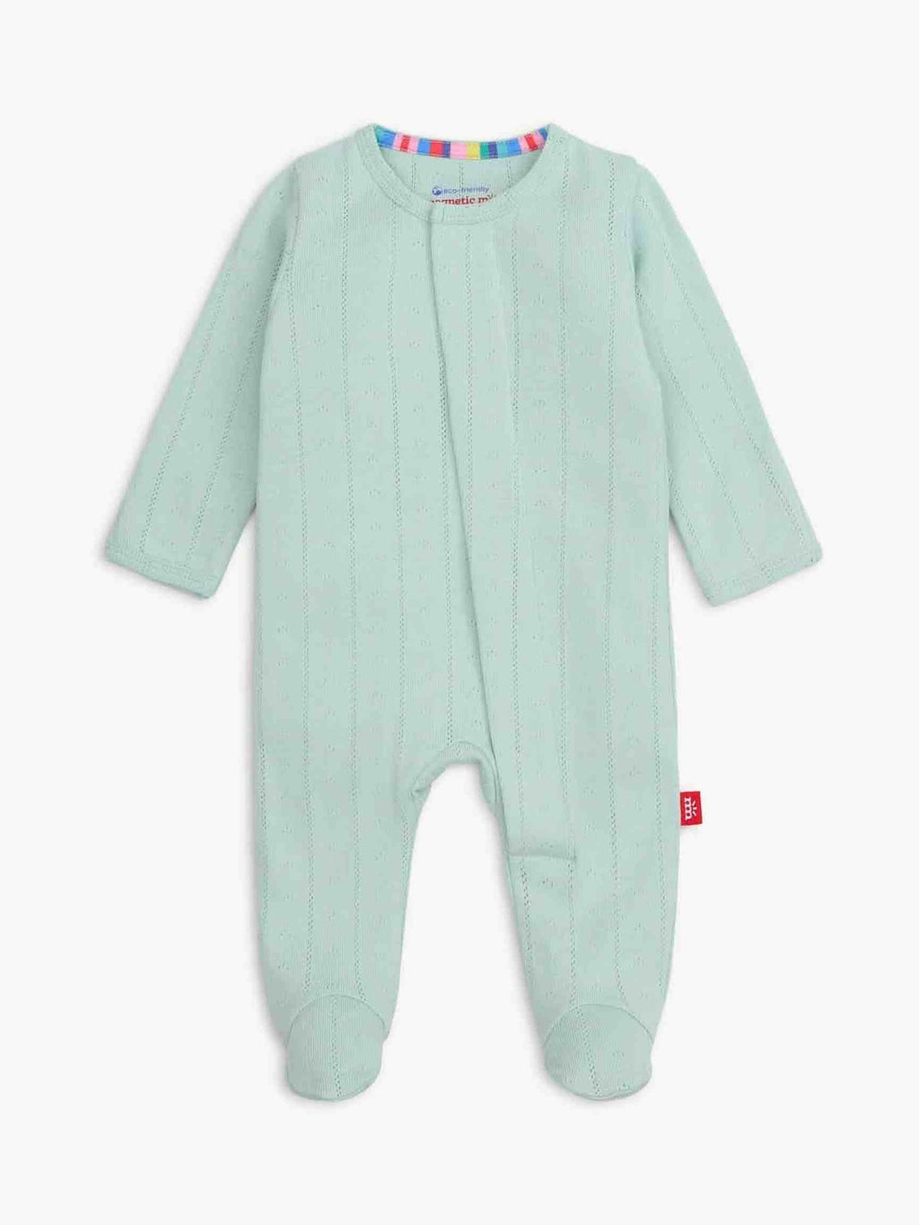 Love Lines Pointelle Magnetic Footie