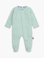 Love Lines Pointelle Magnetic Footie