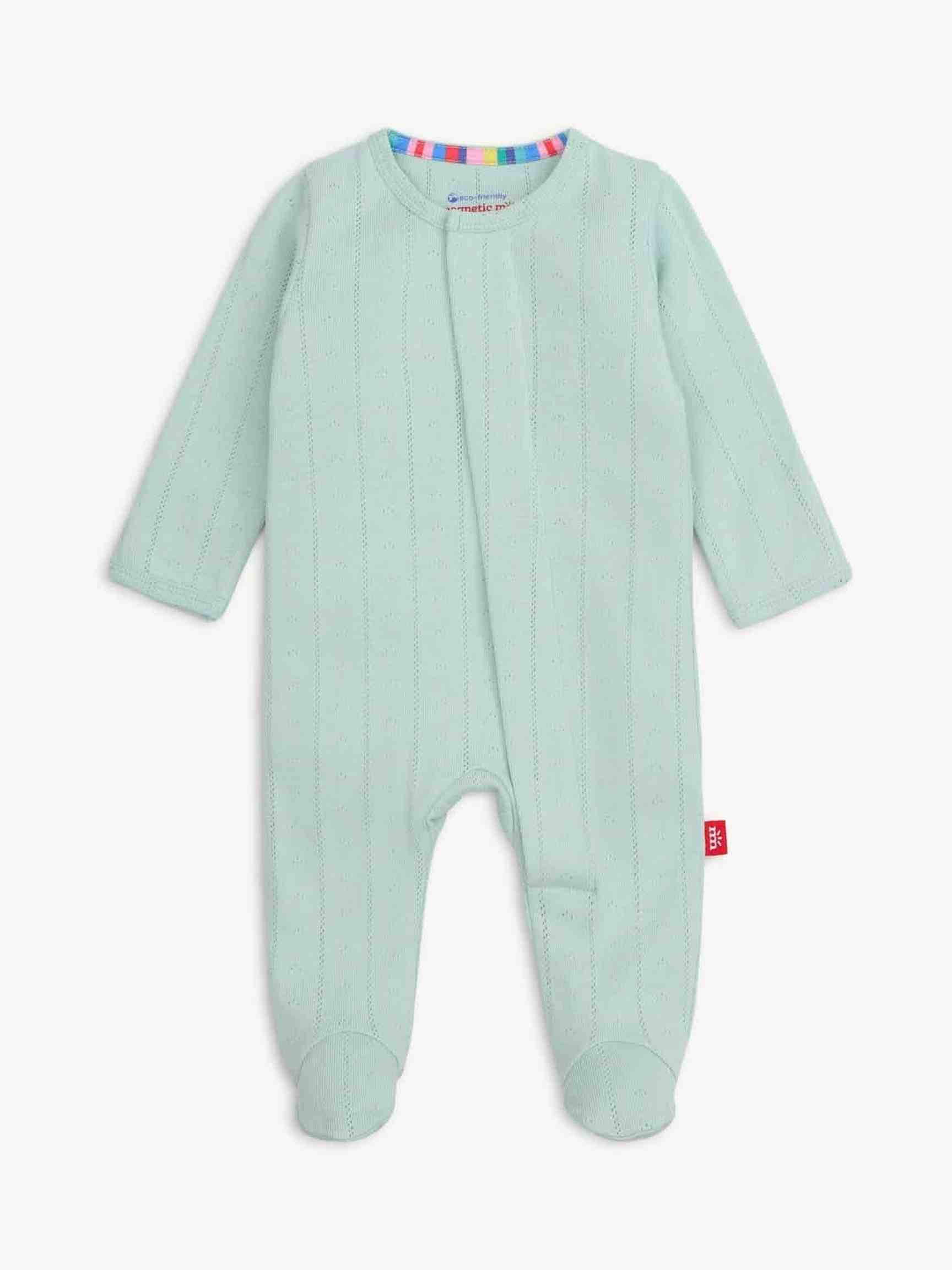 Love Lines Pointelle Magnetic Footie