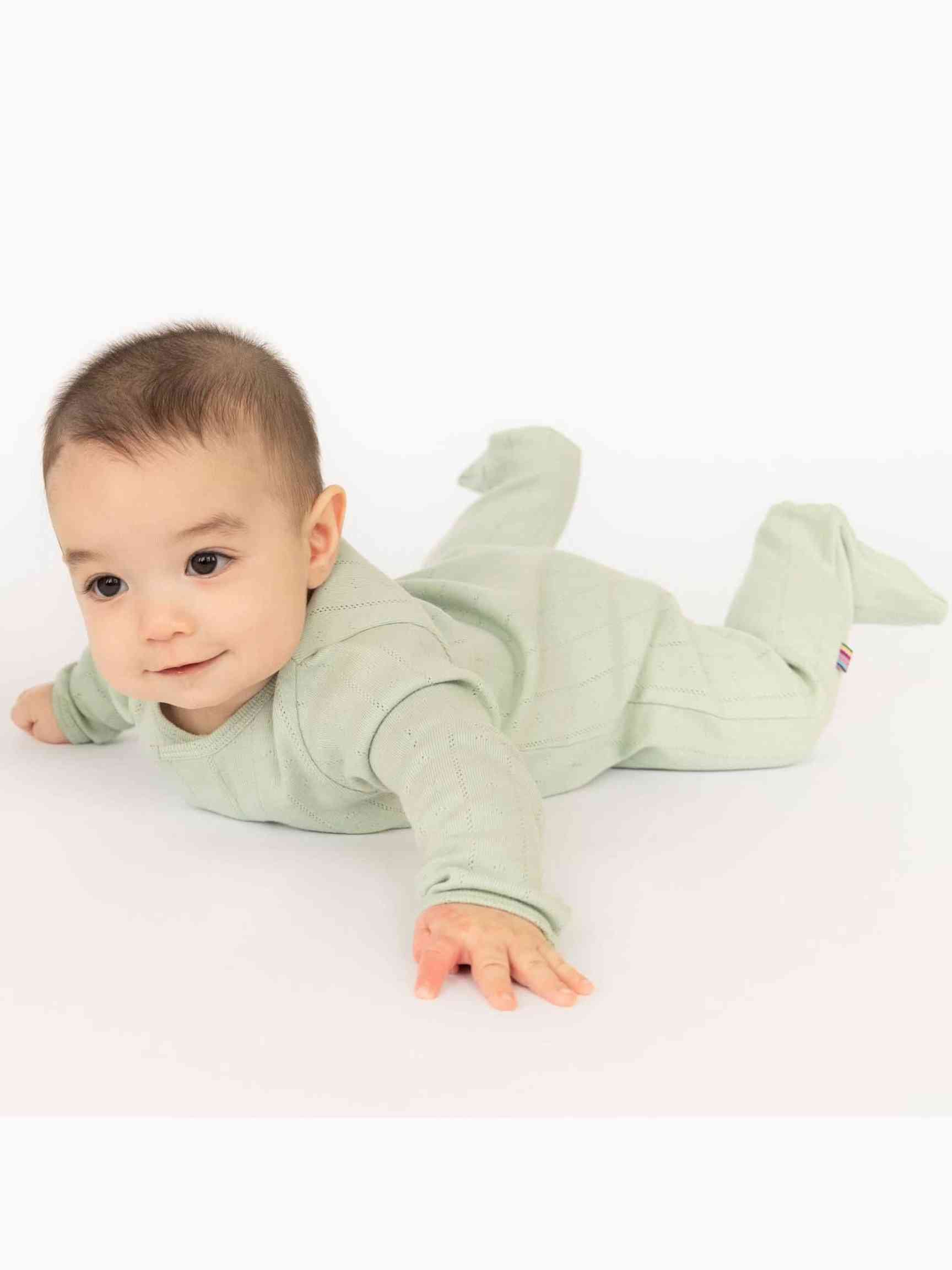 Love Lines Pointelle Magnetic Footie