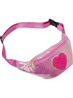 Shiny Heart Patch Sling Bag