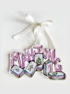 Mahjong Christmas Acrylic Christmas Ornament