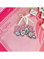 Mahjong Christmas Acrylic Christmas Ornament