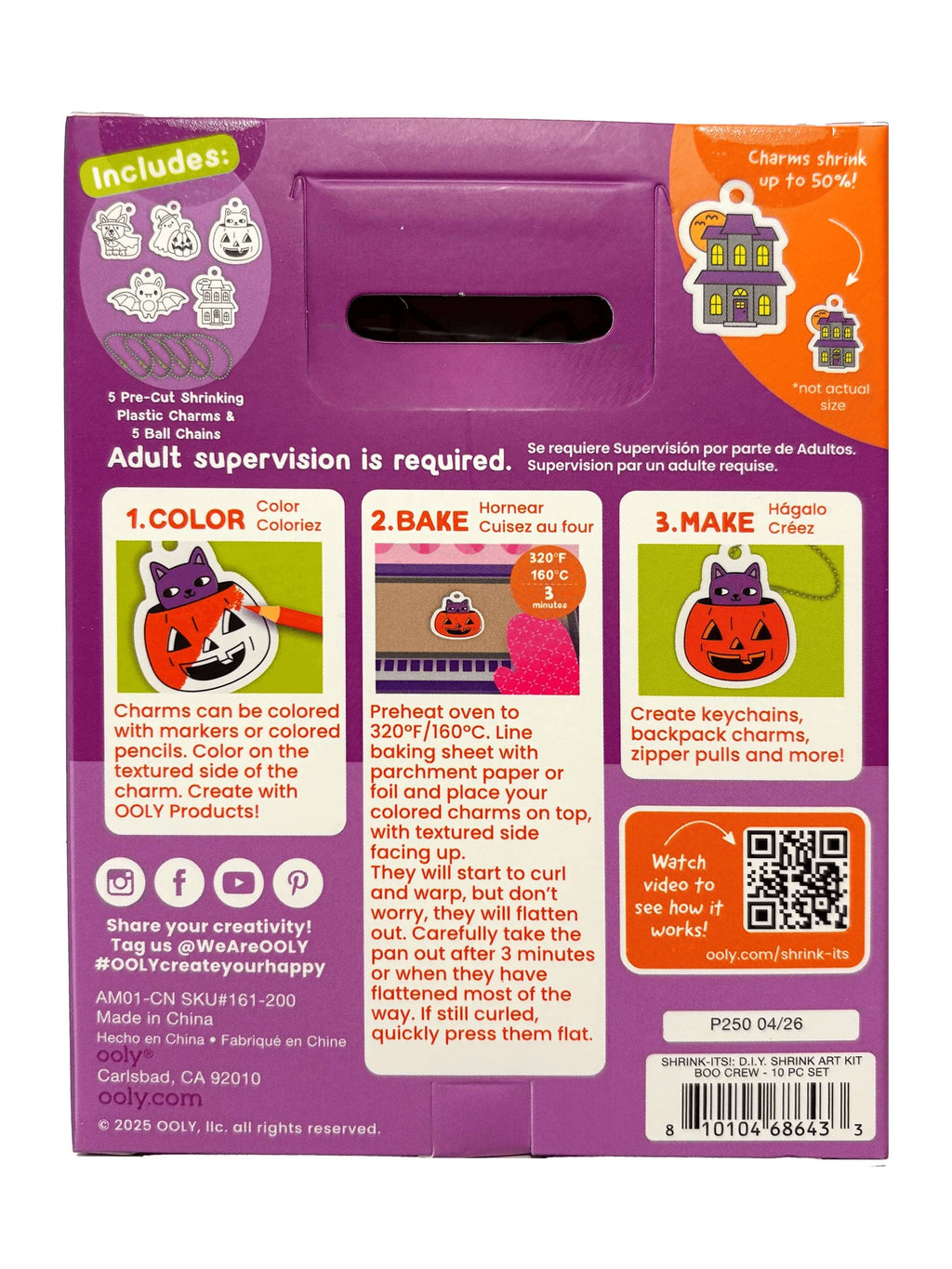 Mini Shrink-Its! DIY Shrink Art Kit - Boo Crew