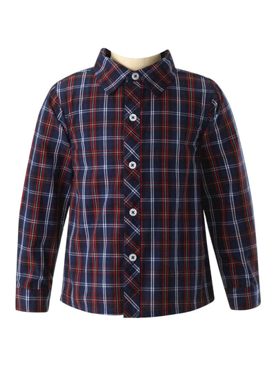 Navy Check Shirt