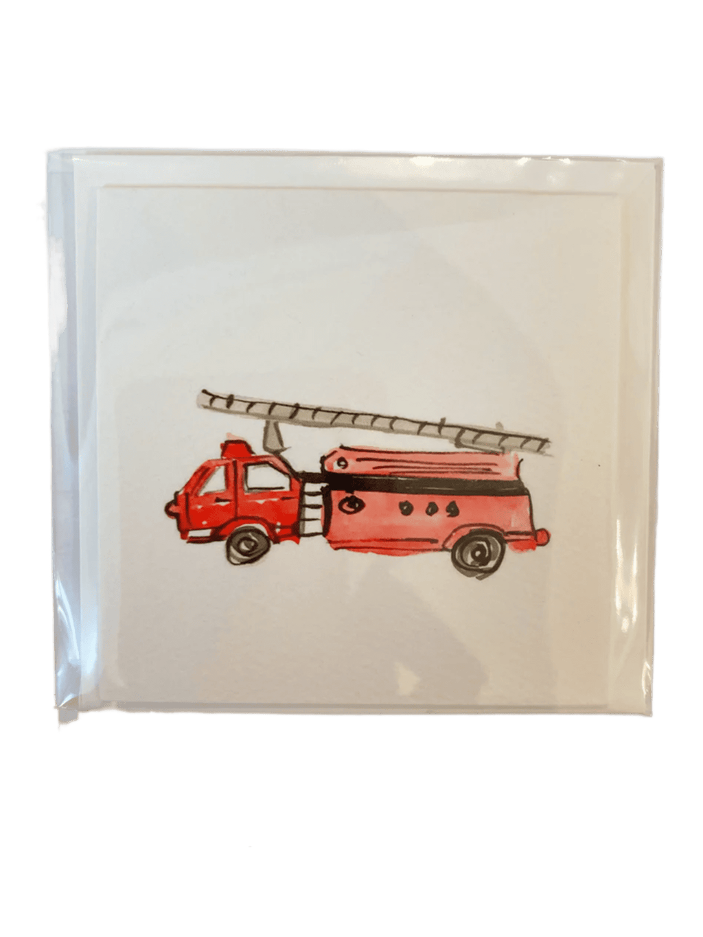 Firetruck Enclosure Card