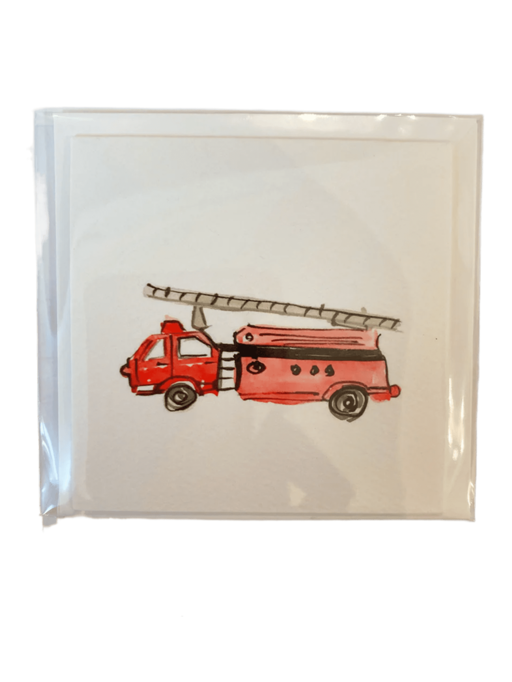Firetruck Enclosure Card