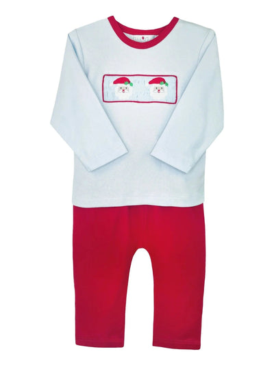 Picture Smocked Santa Pant Set