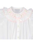 Ribbon Ruffle Smocked "Take Me Home" Gown with Hat