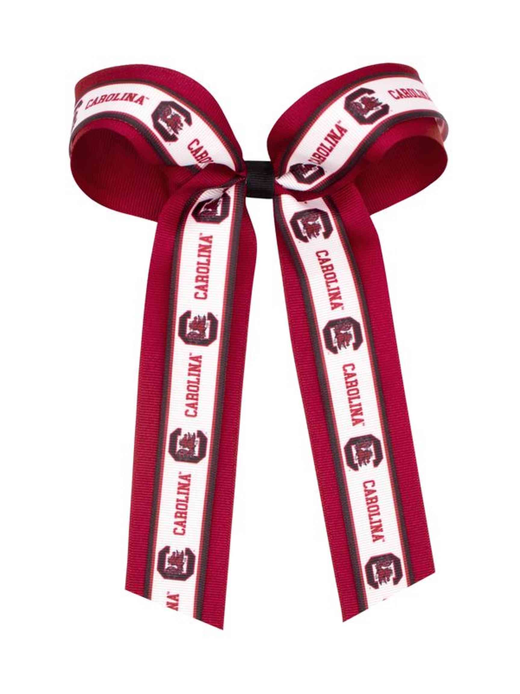Logo Print Grosgrain Overlay Streamer Bow