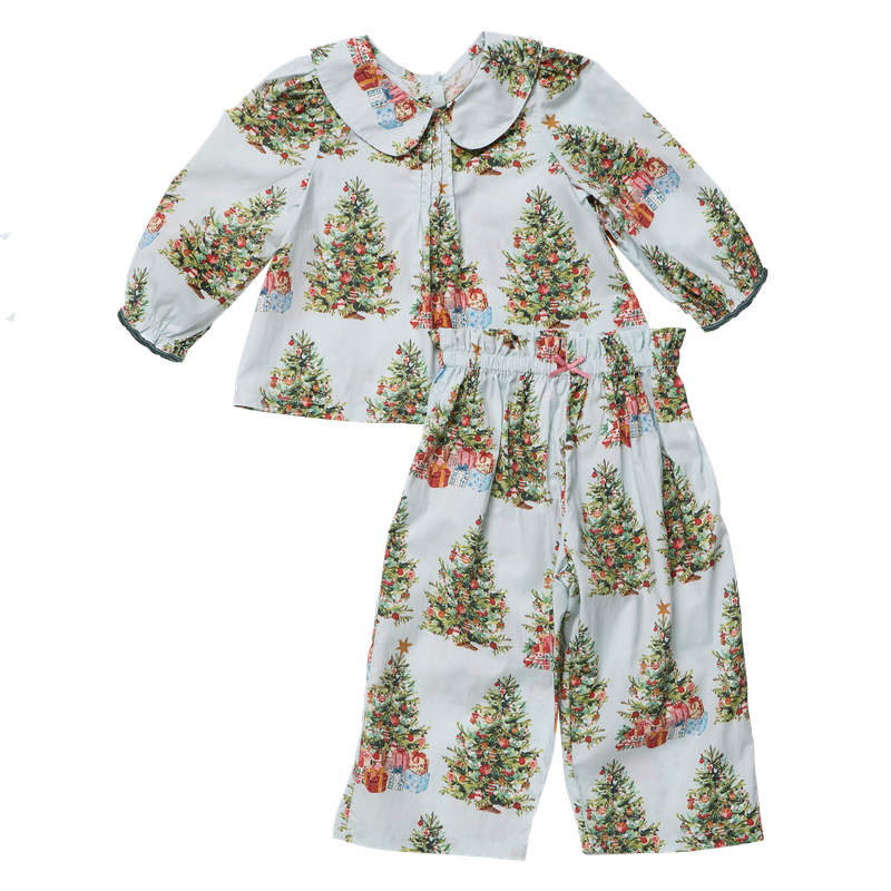 Baby Girls Dawson 2Pc Set - Trees and Presents