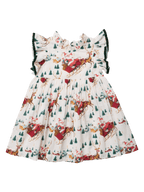 PRE-ORDER Jennifer Dress - Santa Sleigh