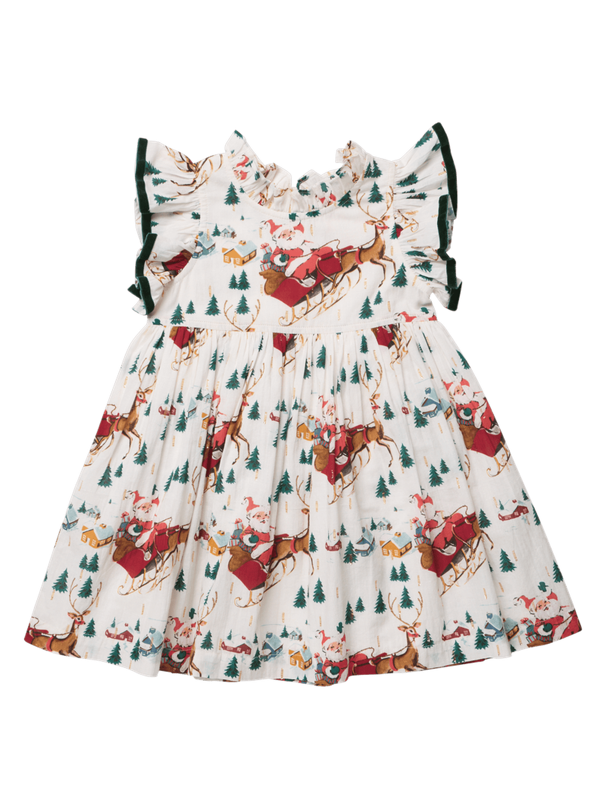 PRE-ORDER Jennifer Dress - Santa Sleigh