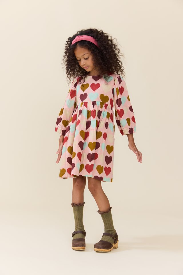 Bea Dress - Multi Harvest Hearts
