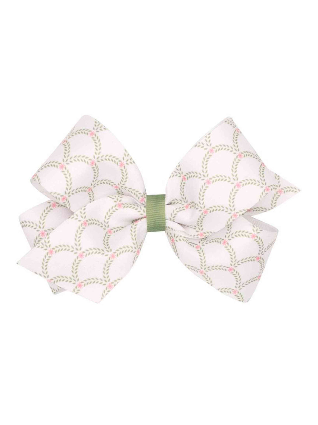 Solitaire Fabric w/Grosgrain Underlay Bow