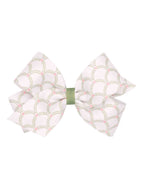 Solitaire Fabric w/Grosgrain Underlay Bow