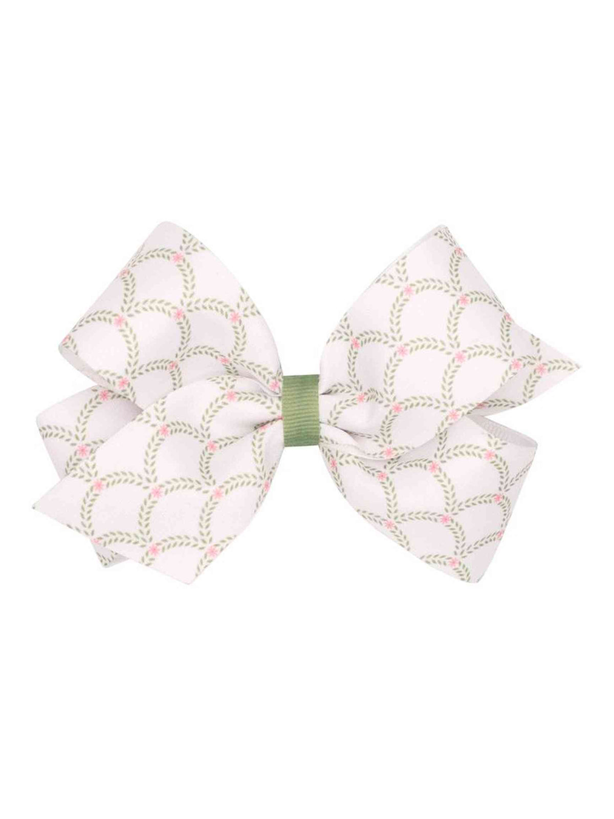 Solitaire Fabric w/Grosgrain Underlay Bow