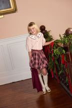 PRE-ORDER Gianna Skirt - Burgundy Tartan