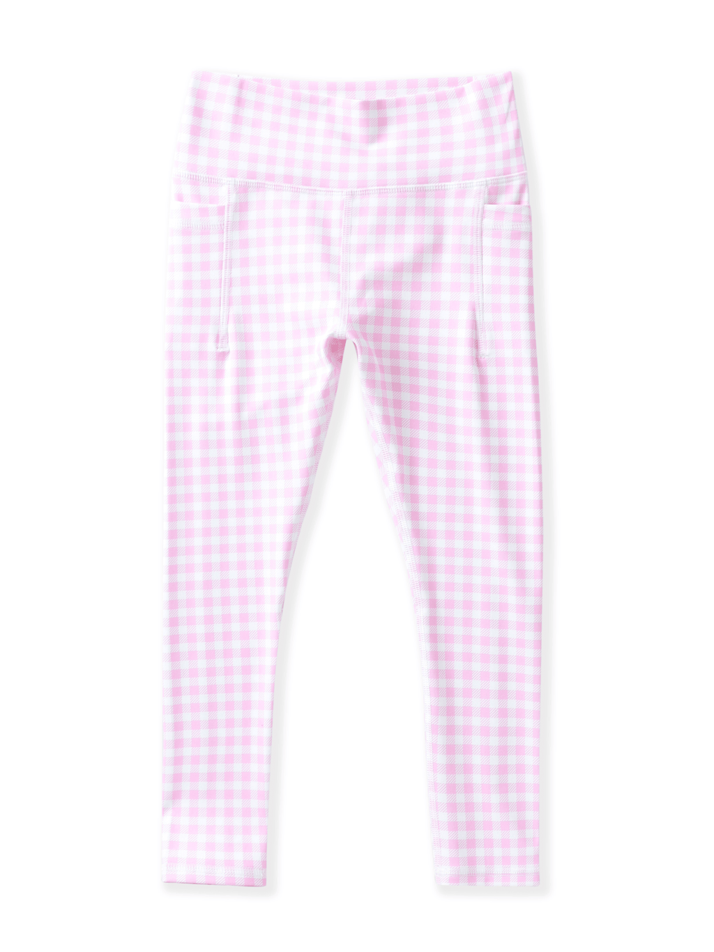 Pink Gingham Active Leggings