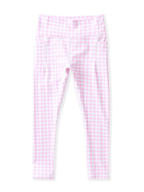 Pink Gingham Active Leggings