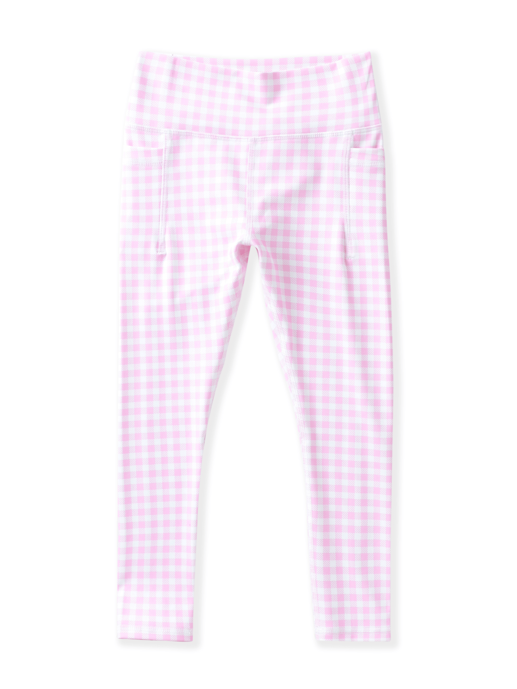 Pink Gingham Active Leggings