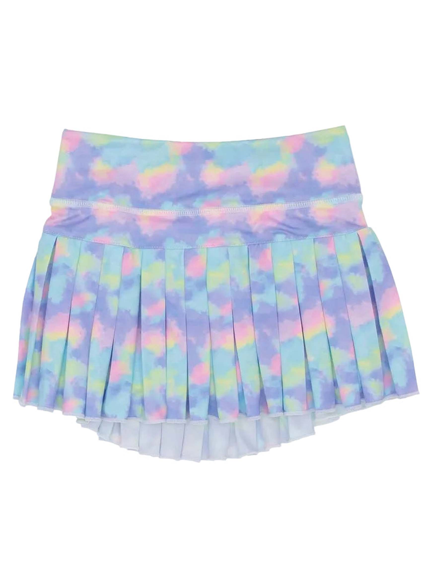 Electric Clouds Mini Pleated Skort
