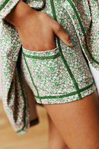Olive Ditsy Floral L/S Tennis Dress